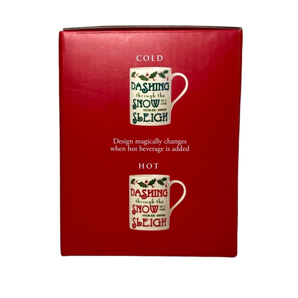 LENOX Holiday Heat Change Mug & Tidbit Plate “Dashing through the Snow…” NWT - Picture 6 of 12